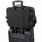 Topo Designs Global Briefcase with Backpack Straps Embroidery - Black - Detail