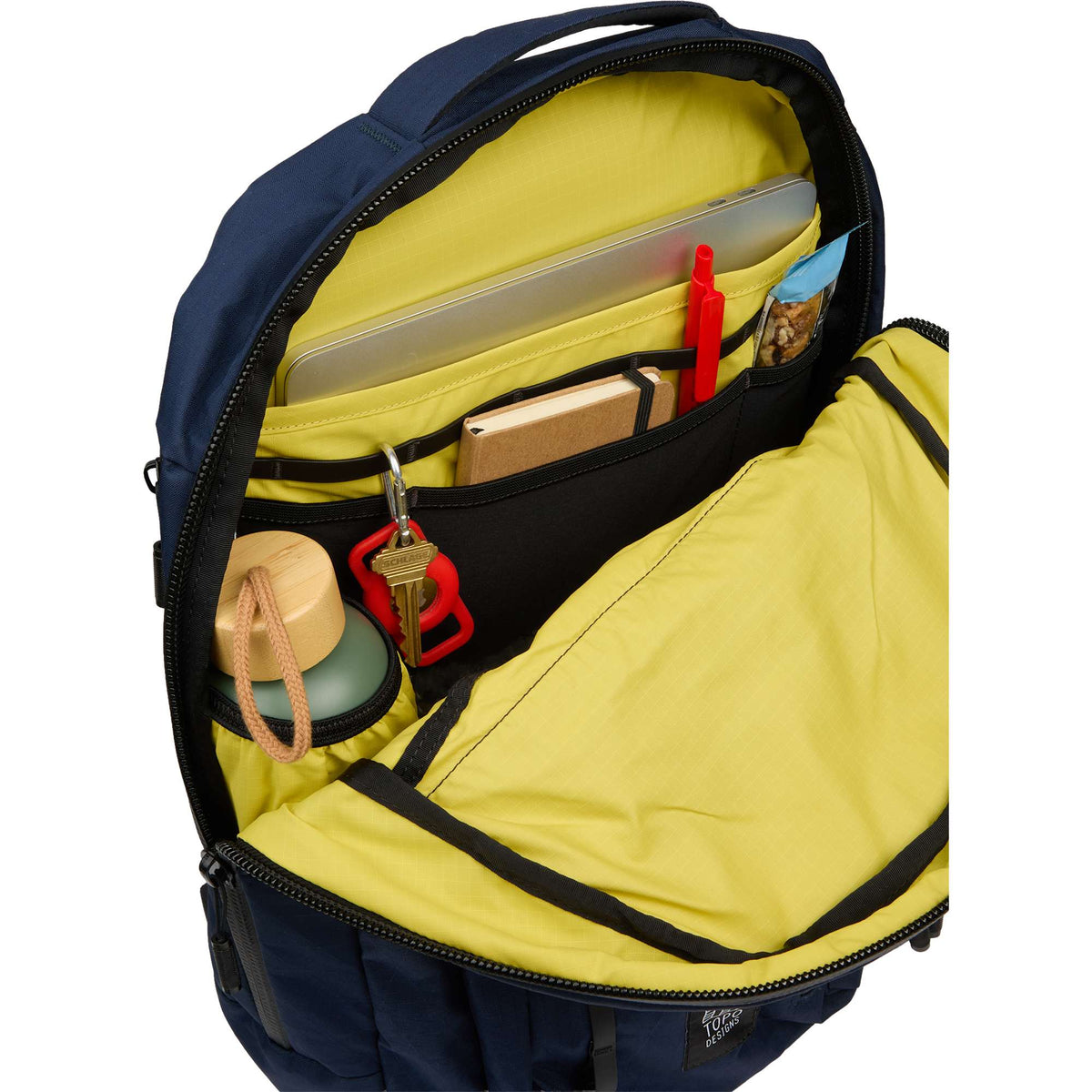 Topo Designs Global Pro Backpack, 24L Transfer - Black - Propped