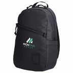 Topo Designs Light Pack in Recycled Nylon Embroidery - Black - Left Angle