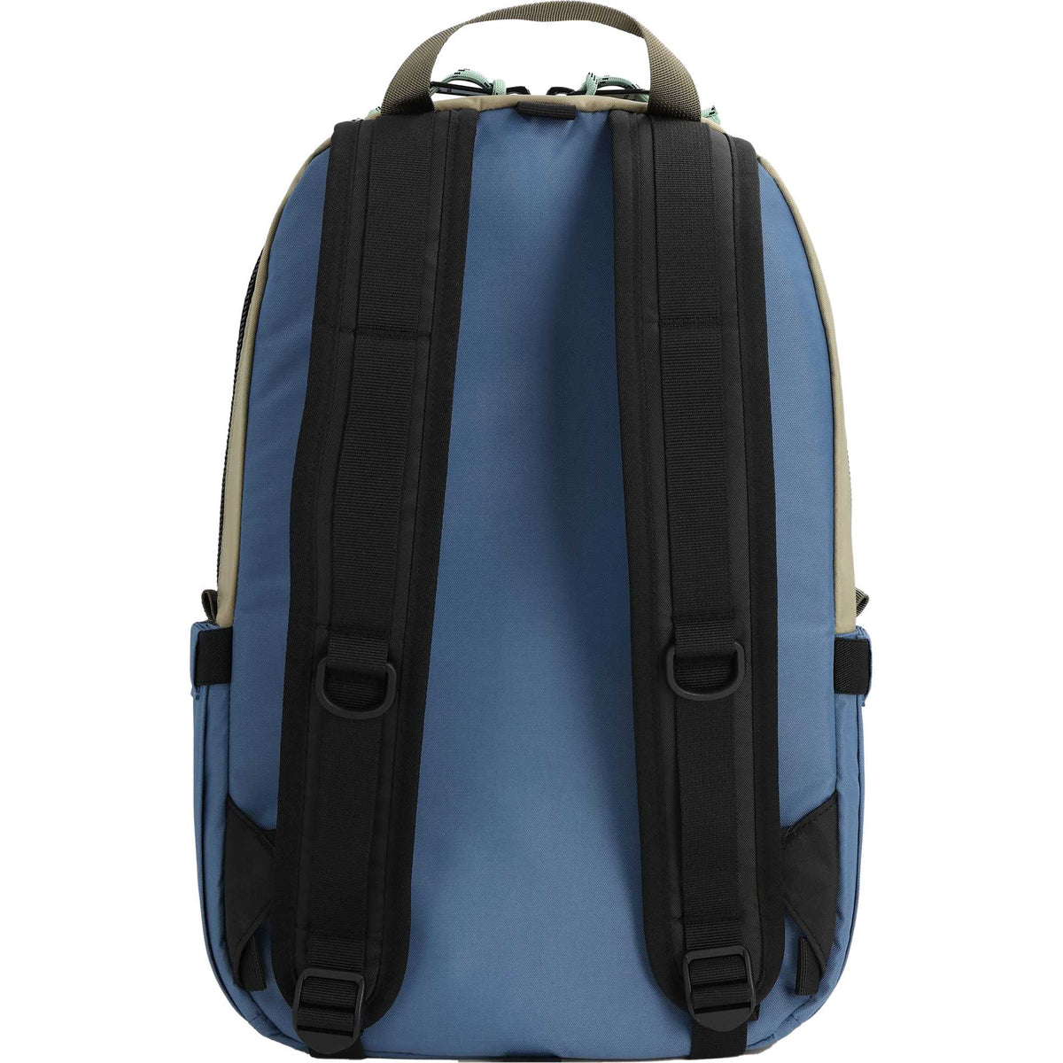Topo Designs Light Pack in Recycled Nylon Embroidery - Stone Blue/Elmwood - Back