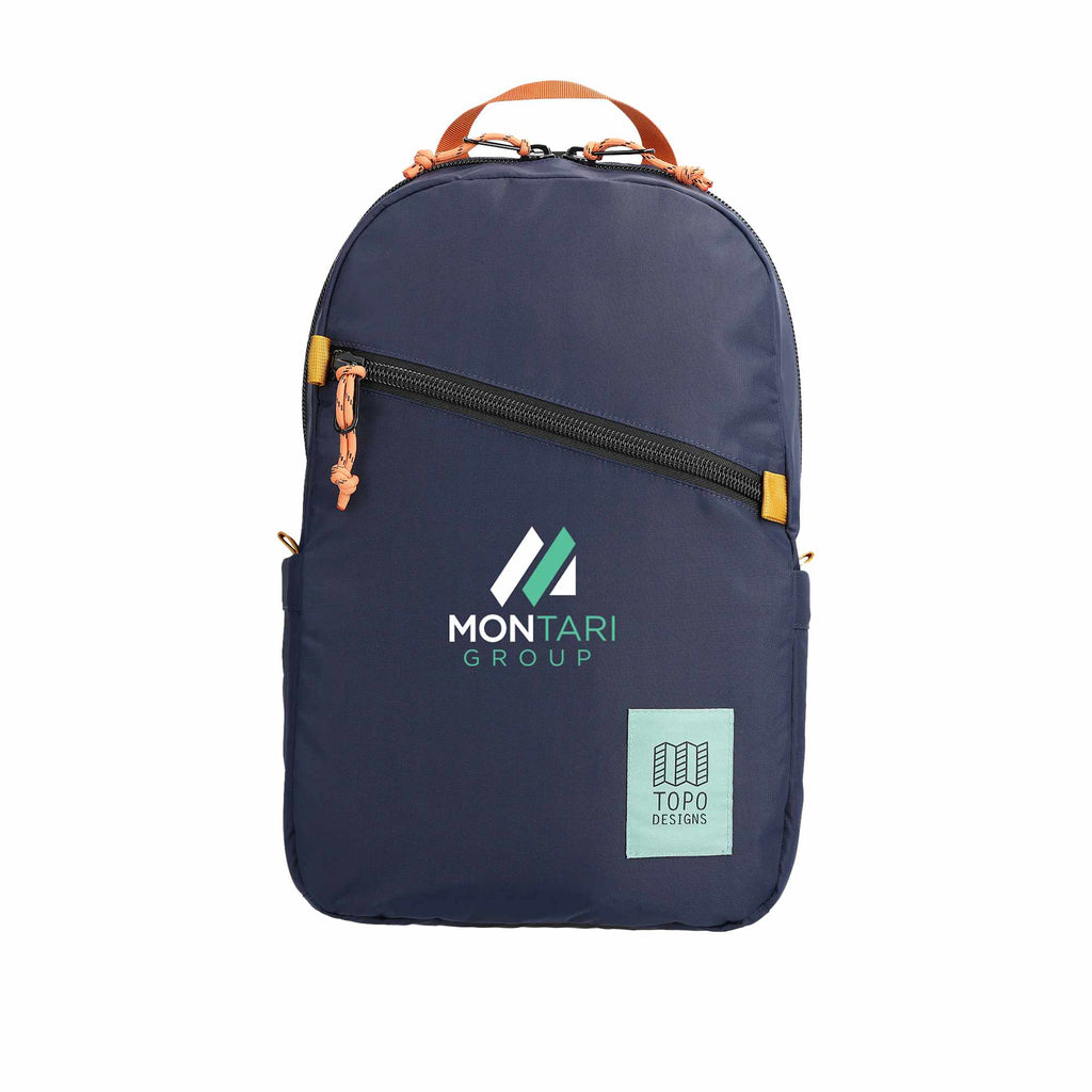 Topo Designs Light Pack in Recycled Nylon Transfer - Navy - Front