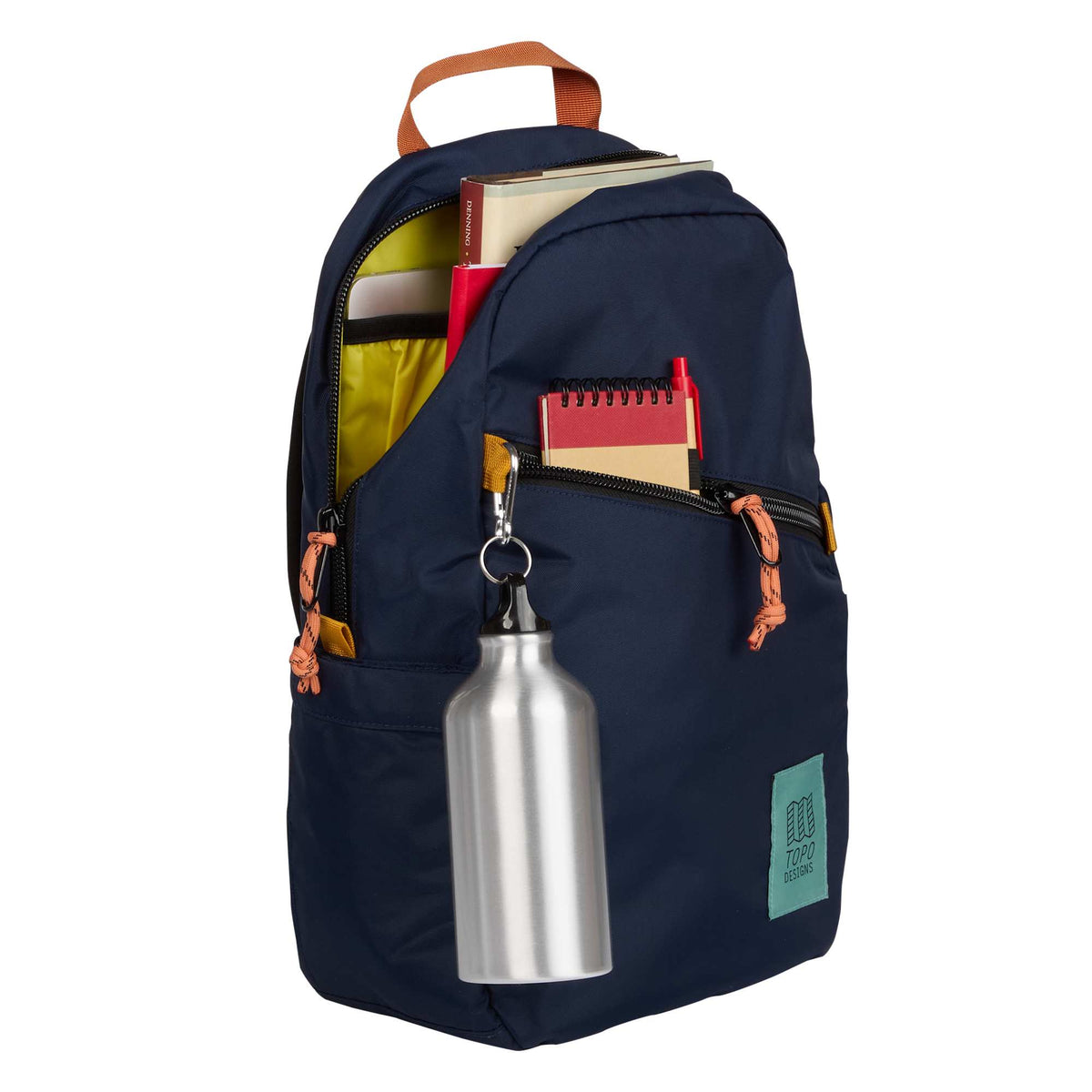 Topo Designs Light Pack in Recycled Nylon Transfer - Navy - Propped