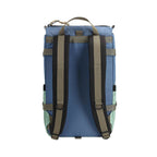 Topo Designs Rover Pack Classic in Recycled Nylon, 15 Inch Transfer - Stone Blue/Ash Green - Back