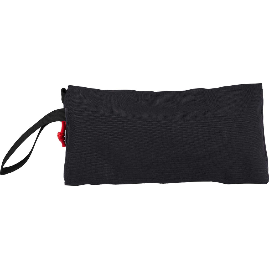 Topo Designs Triangle Dopp Kit in Recycled Nylon, 3 L Embroidery - Black - Back