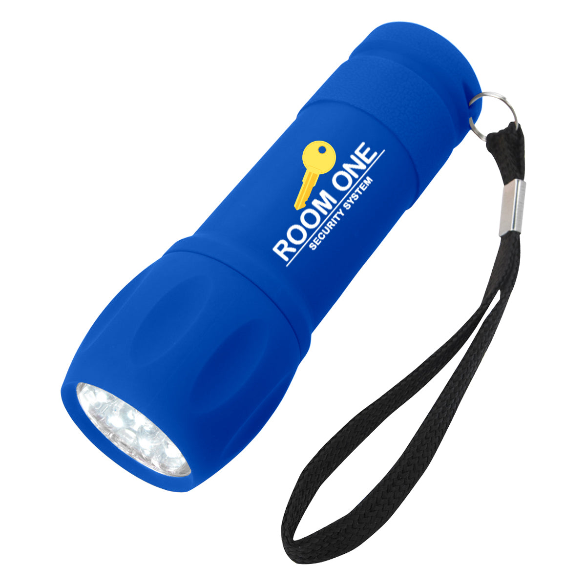 Torch Light, Rubberized - Blue - Full Color
