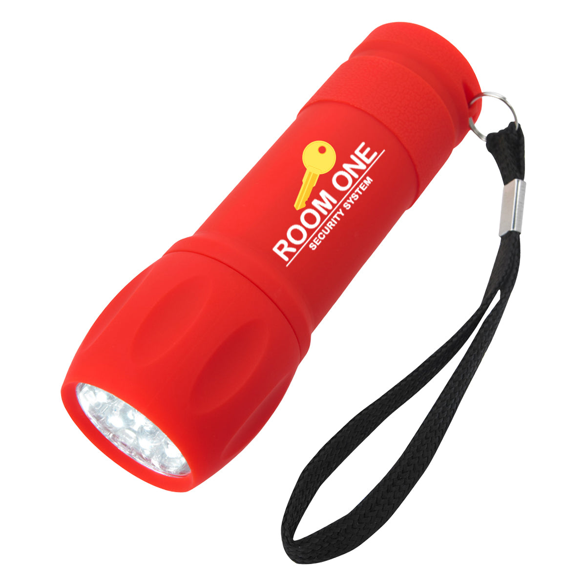 Torch Light, Rubberized - Red - Full Color