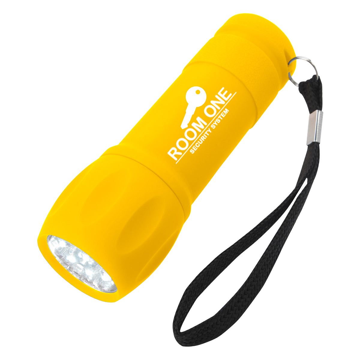 Torch Light, Rubberized - Yellow - Pad Print