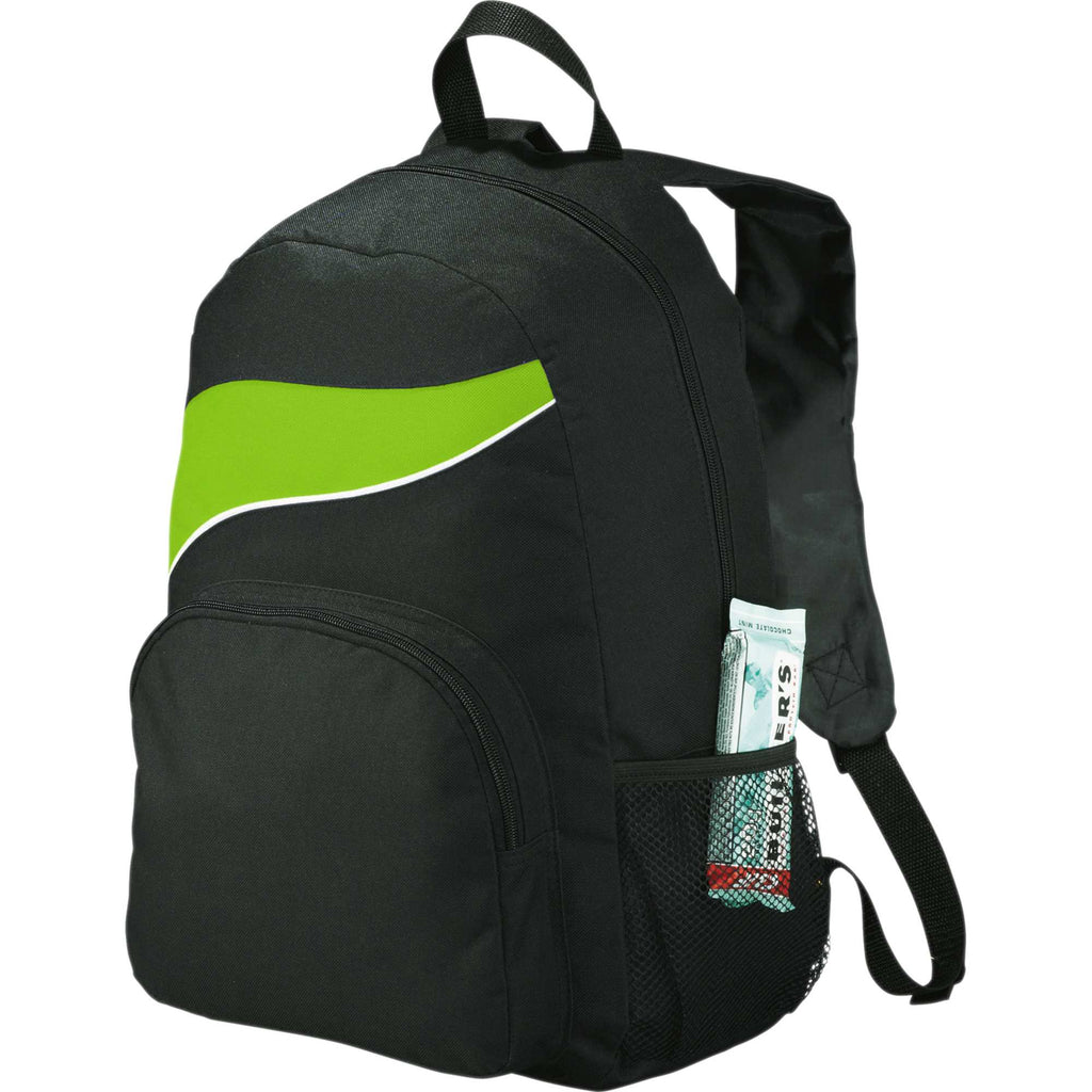 Tornado Deluxe Backpack with Side Mesh Pocket Full Color - Lime Green - Photo 2