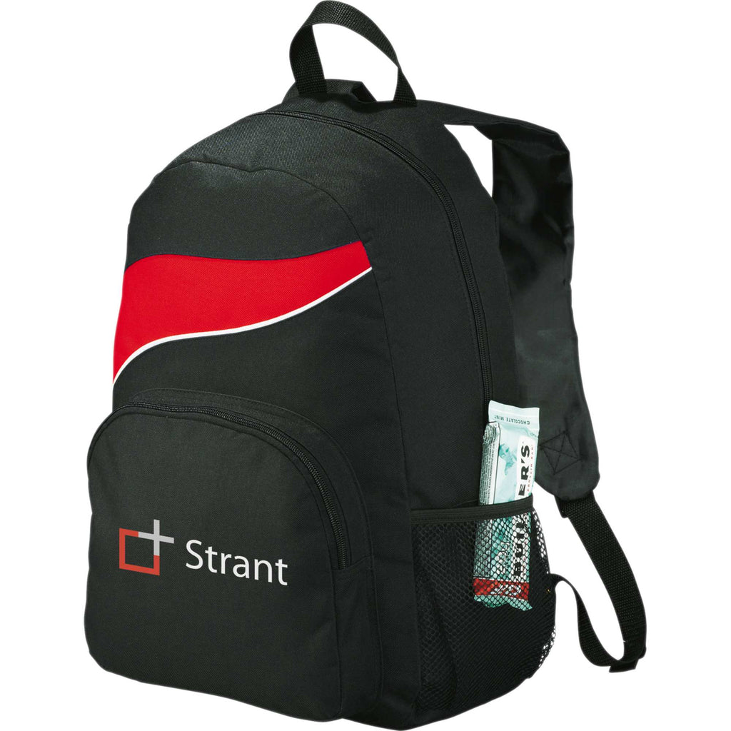 Tornado Deluxe Backpack with Side Mesh Pocket Full Color - RED - Photo