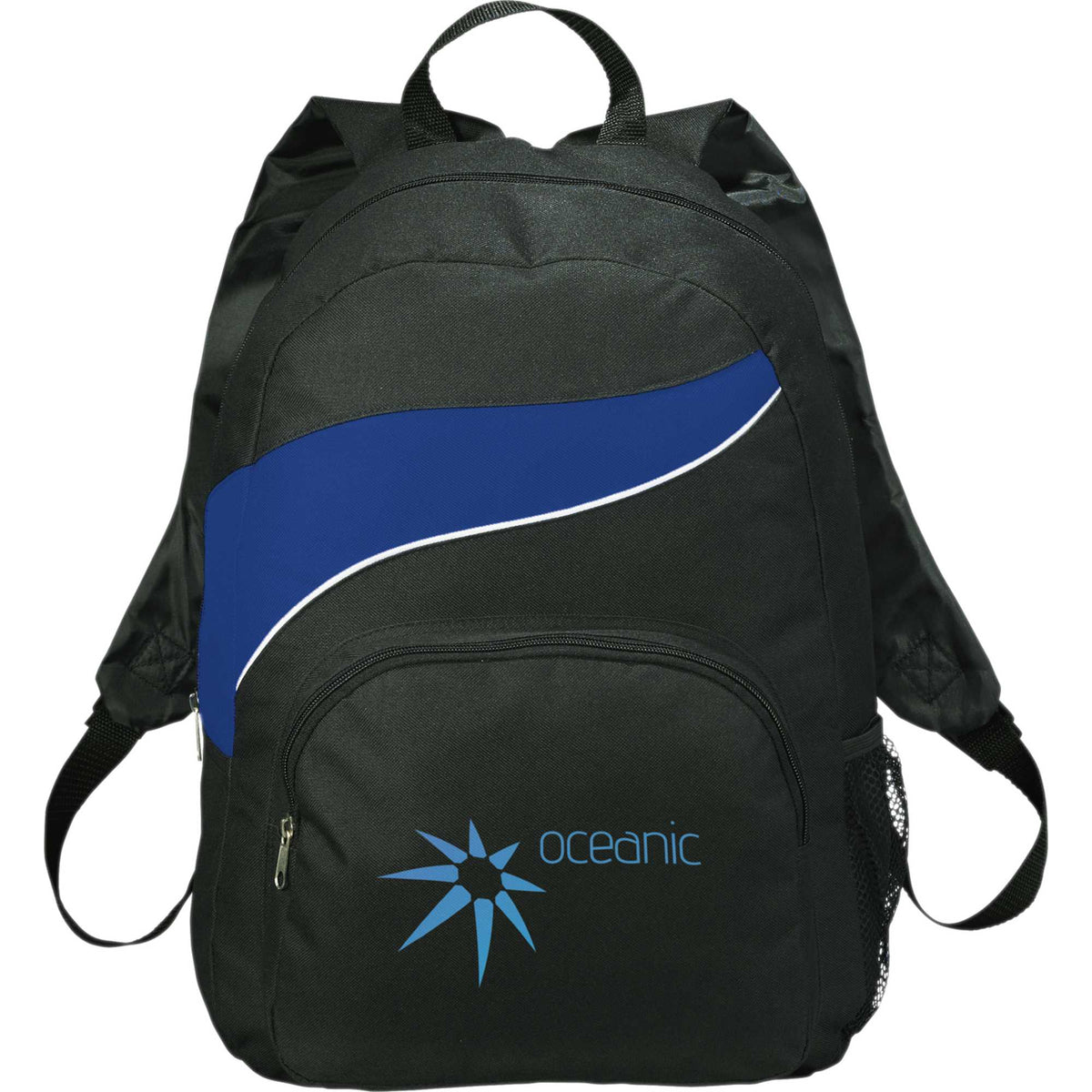 Tornado Deluxe Backpack with Side Mesh Pocket Full Color - Royal Blue - Front