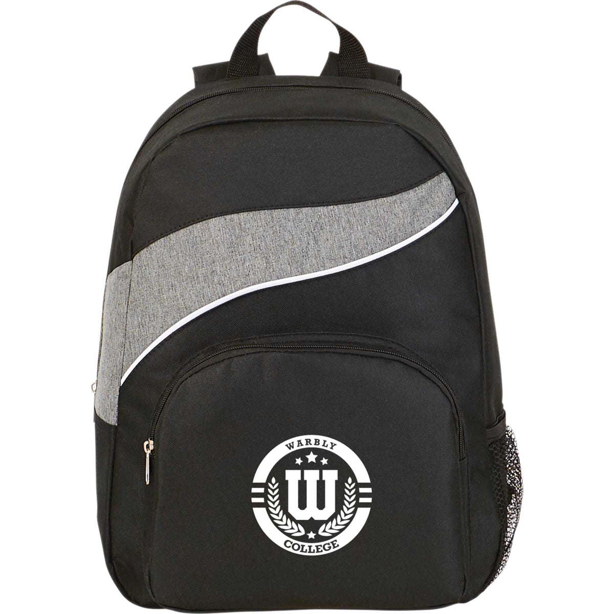 Tornado Deluxe Backpack with Side Mesh Pocket - Graphite - Front