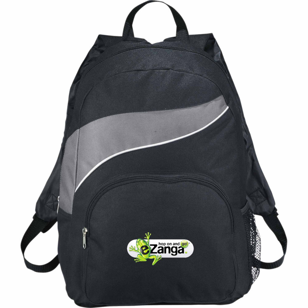 Tornado Deluxe Backpack with Side Mesh Pocket - Gray - Front 2