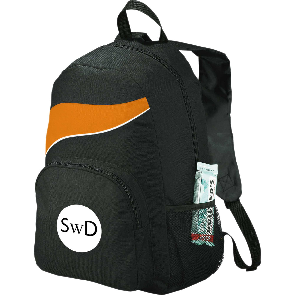 Tornado Deluxe Backpack with Side Mesh Pocket - Orange - Photo