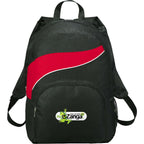 Tornado Deluxe Backpack with Side Mesh Pocket - RED - Front