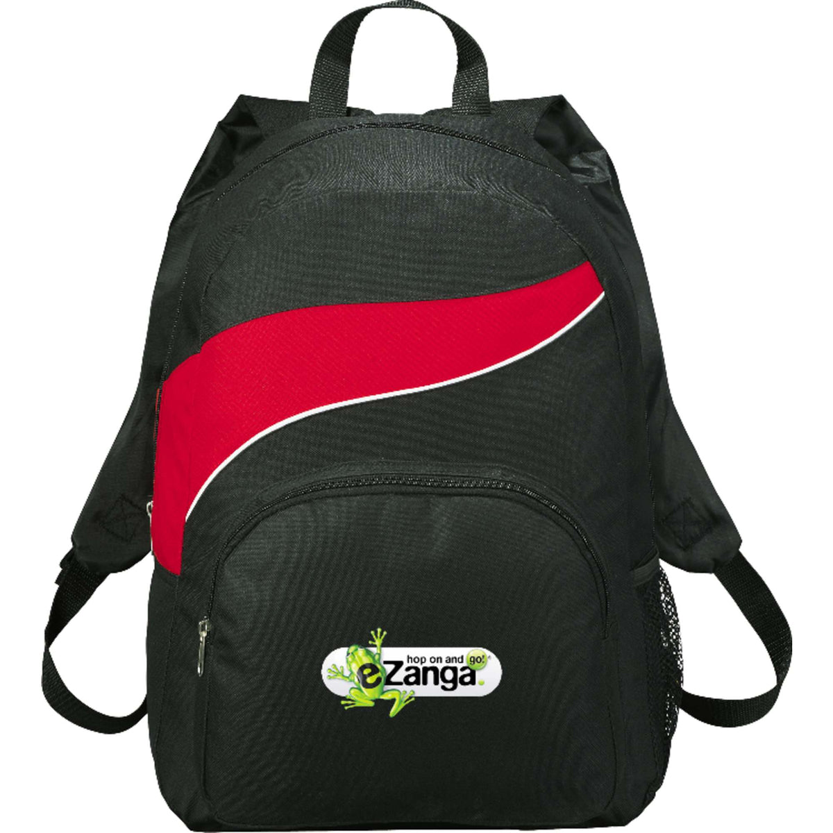 Tornado Deluxe Backpack with Side Mesh Pocket - RED - Front