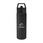 Torrey Recycled Stainless Steel Bottle, 24 oz - Black - Colorbrite