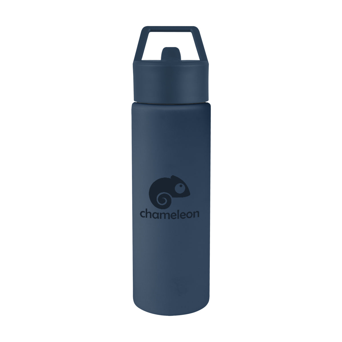 Torrey Recycled Stainless Steel Bottle, 24 oz - Navy - Silk Screen