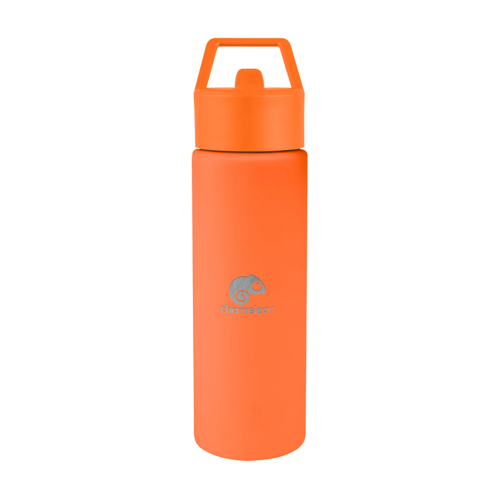 Torrey Recycled Stainless Steel Bottle, 24 oz - Orange - Laser Engraving
