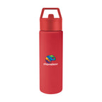 Torrey Recycled Stainless Steel Bottle, 24 oz - Red - Colorbrite
