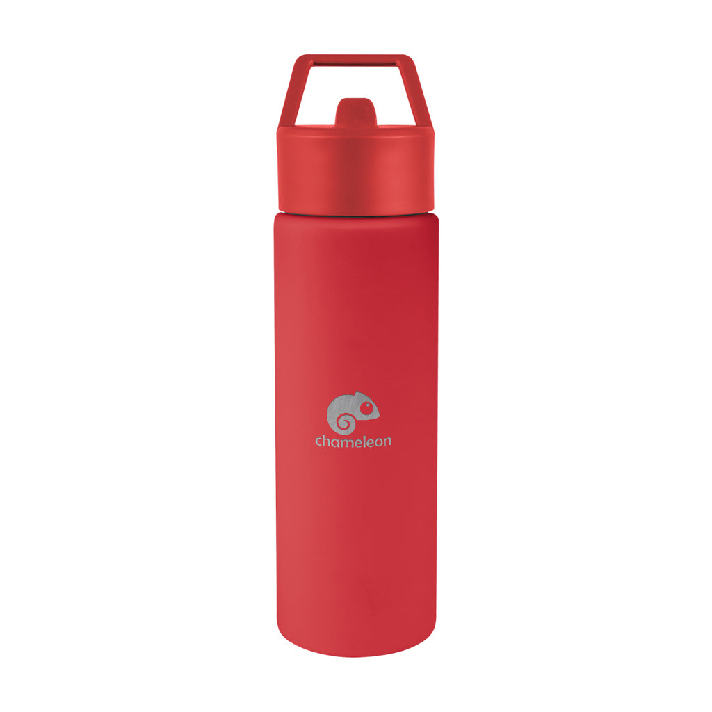 Torrey Recycled Stainless Steel Bottle, 24 oz - Red - Laser Engraving