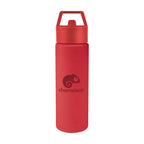 Torrey Recycled Stainless Steel Bottle, 24 oz - Red - Silk Screen
