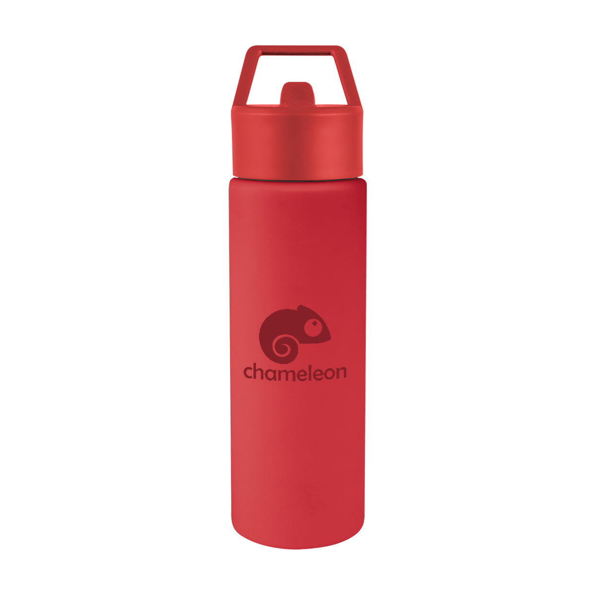 Torrey Recycled Stainless Steel Bottle, 24 oz - Red - Silk Screen