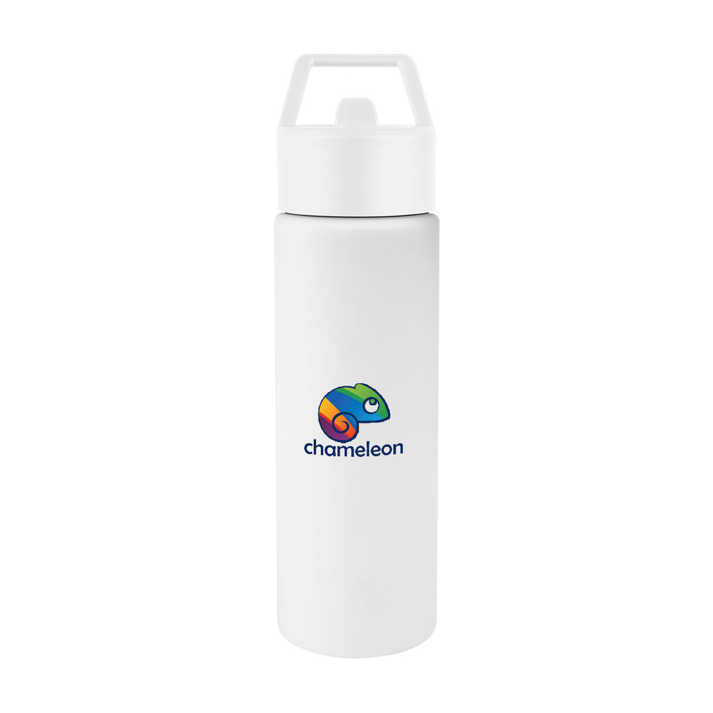 Torrey Recycled Stainless Steel Bottle, 24 oz - White - Colorbrite