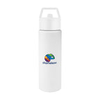 Torrey Recycled Stainless Steel Bottle, 24 oz - White - Colorbrite