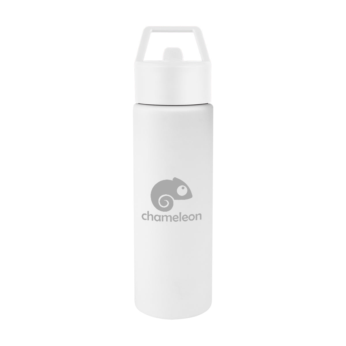 Torrey Recycled Stainless Steel Bottle, 24 oz - White - Silk Screen
