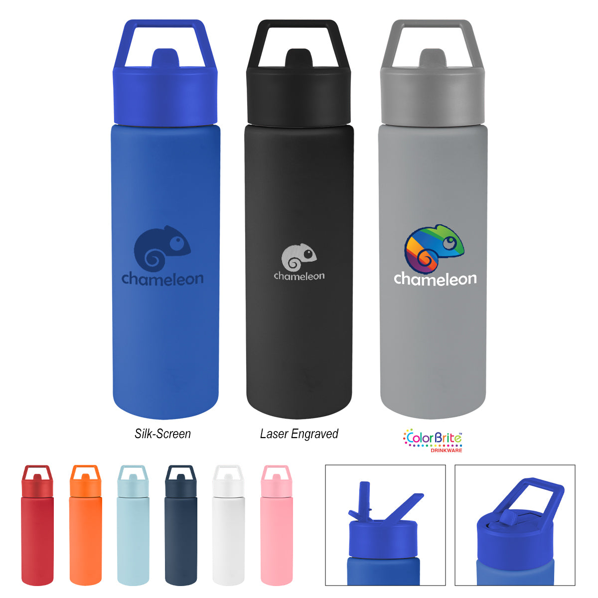 Torrey Recycled Stainless Steel Bottle, 24 oz