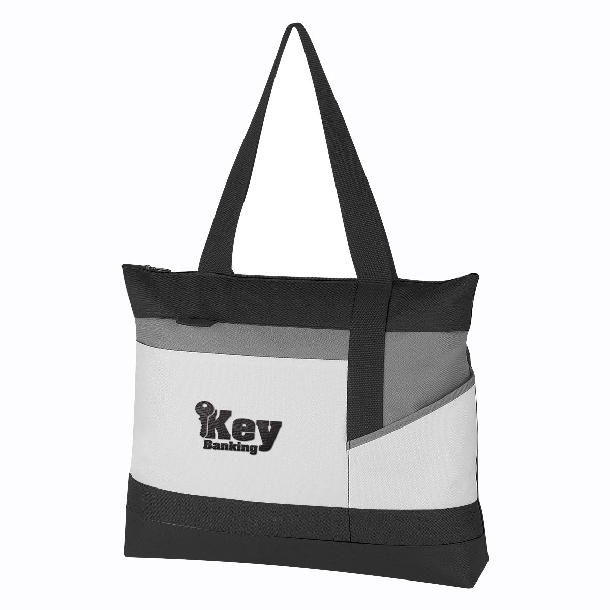 Tote Bag, Advantage - Black - Embroidery