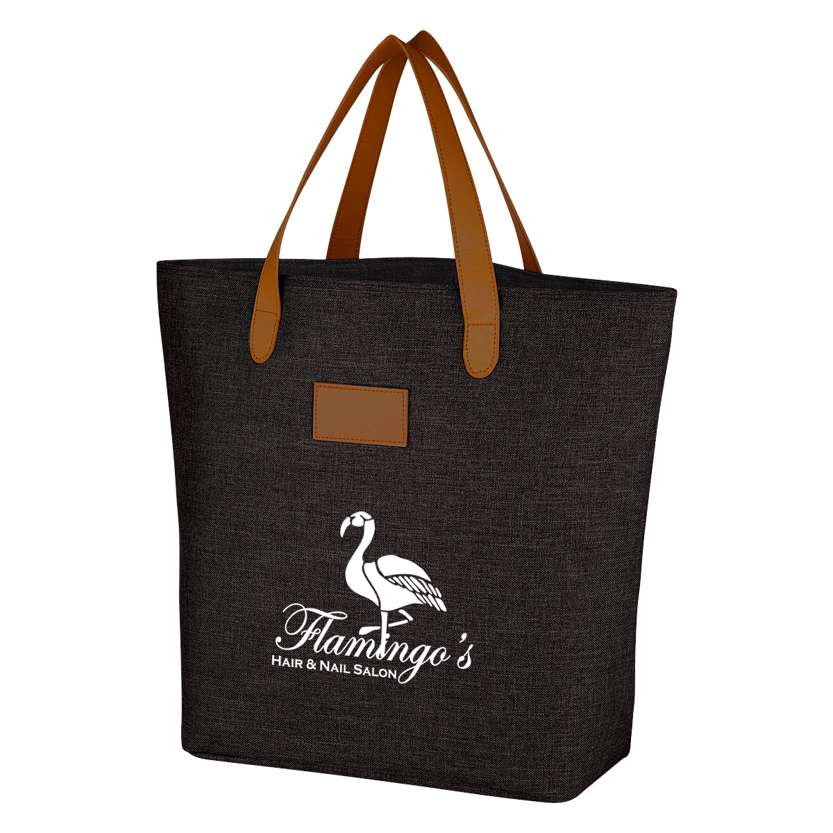 Tote Bag, Heathered - Black - Silk Screen