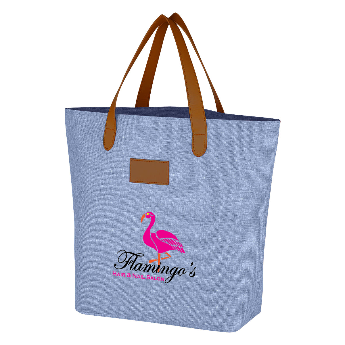 Tote Bag, Heathered - Blue - Colorbrite