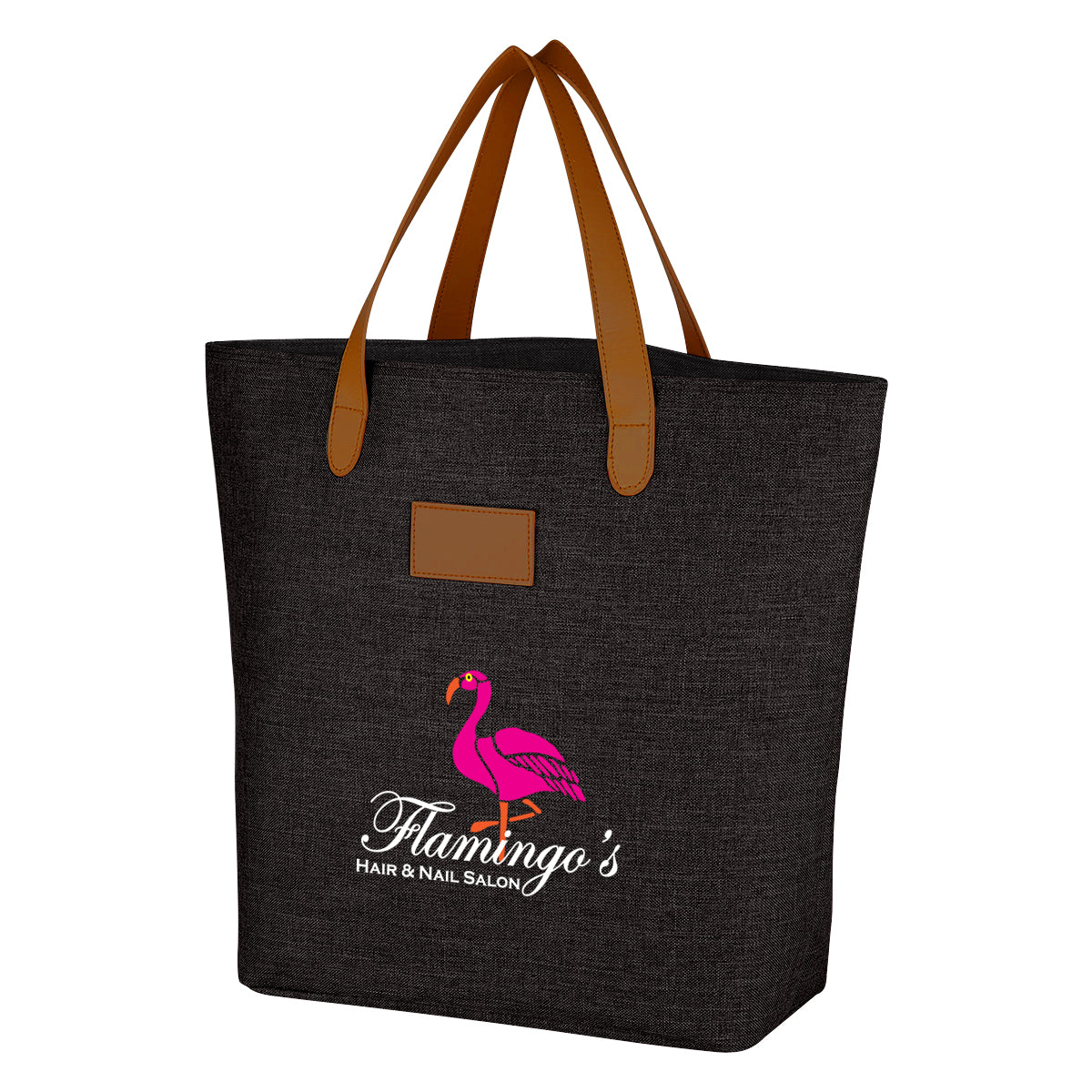 Tote Bag, Heathered Debossing - Black - Colorbrite