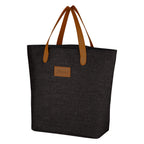 Tote Bag, Heathered Debossing - Black - Debossing