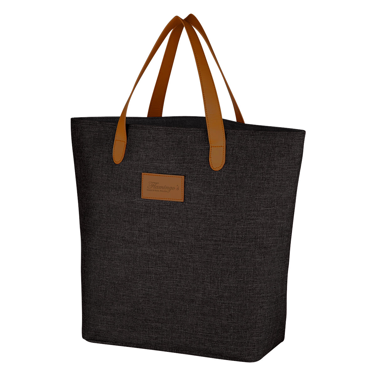 Tote Bag, Heathered Debossing - Black - Debossing
