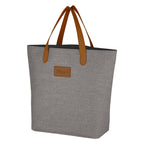 Tote Bag, Heathered Debossing - Gray - Debossing