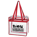 Tote Bag in Clear EVA with Zip - Silk Screen
