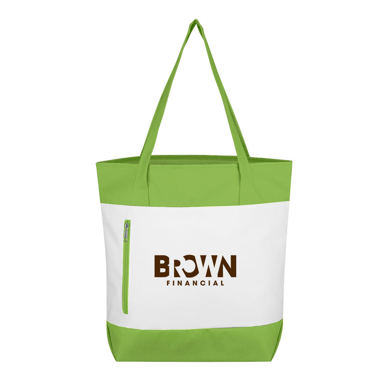 Tote Bag, Living Color - Lime Green - Silk Screen