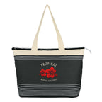 Tote Bag, Marina - Black - Embroidery