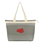 Tote Bag, Marina - Gray - Embroidery