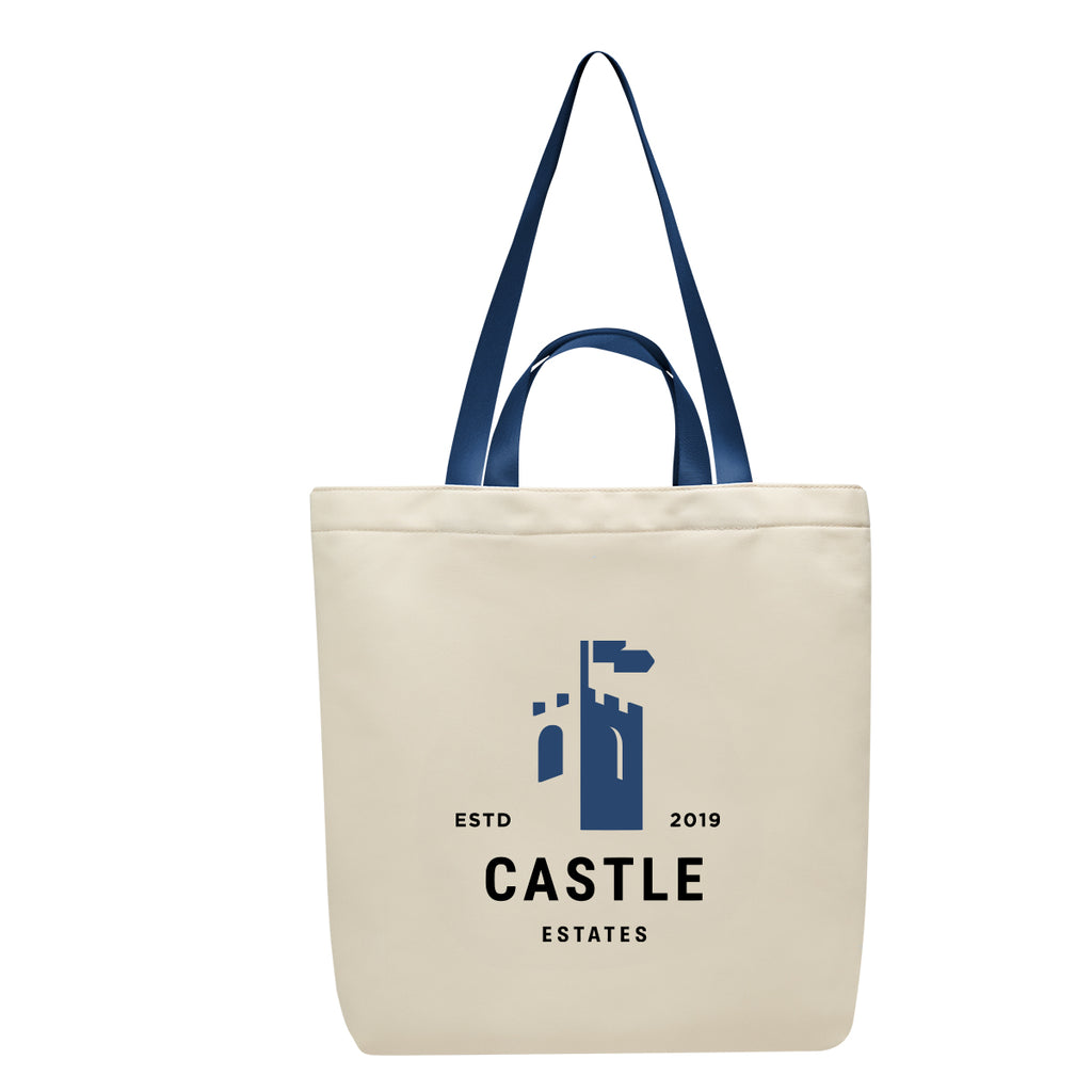 Tote Bag, Melissa Embroidery - Navy - Colorbrite