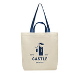 Tote Bag, Melissa Embroidery - Navy - Silk Screen