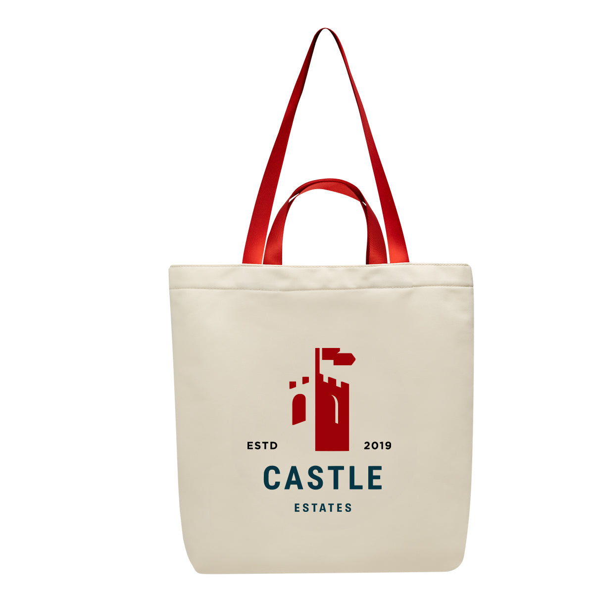Tote Bag, Melissa Embroidery - Red - Colorbrite