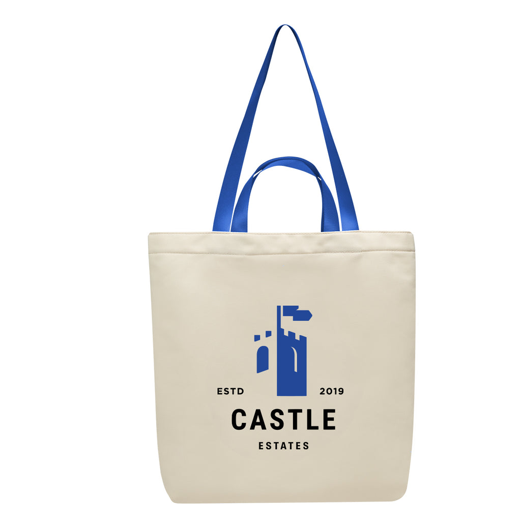 Tote Bag, Melissa Embroidery - Royal Blue - Colorbrite