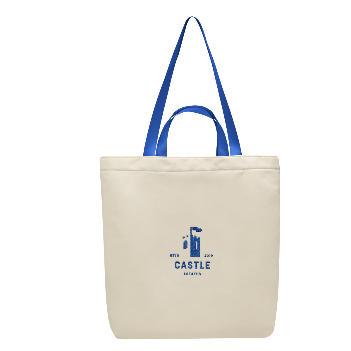 Tote Bag, Melissa - Royal Blue - Embroidery