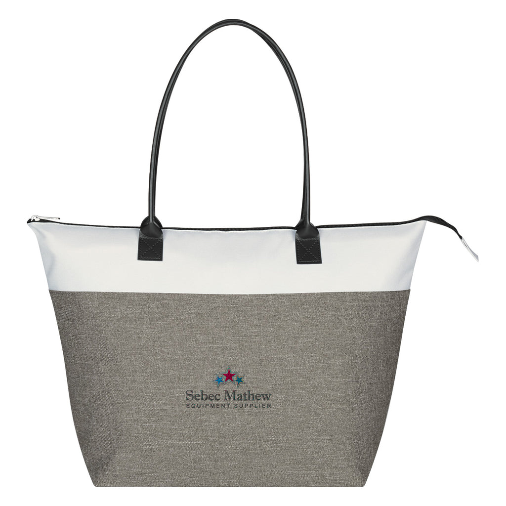 Tote Bag, Regatta - Gray - Embroidery