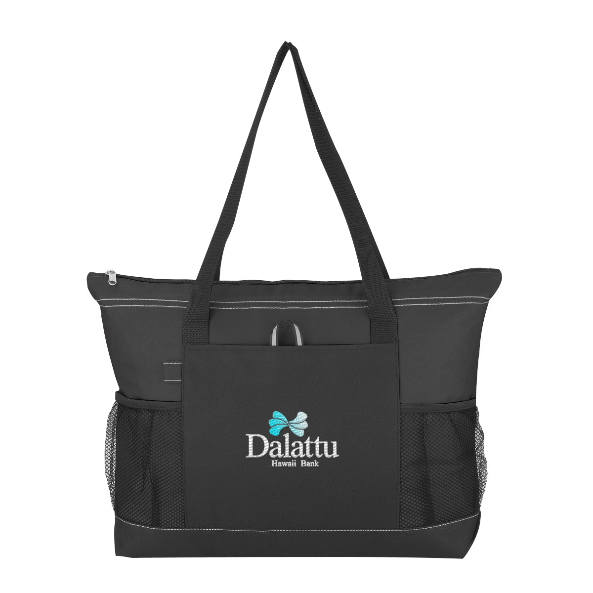 Tote Bag, Voyager - Black - Embroidery