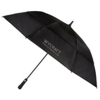Totes Auto Open Golf Umbrella with UV Protection, 60 Inches - Black - Right Angle