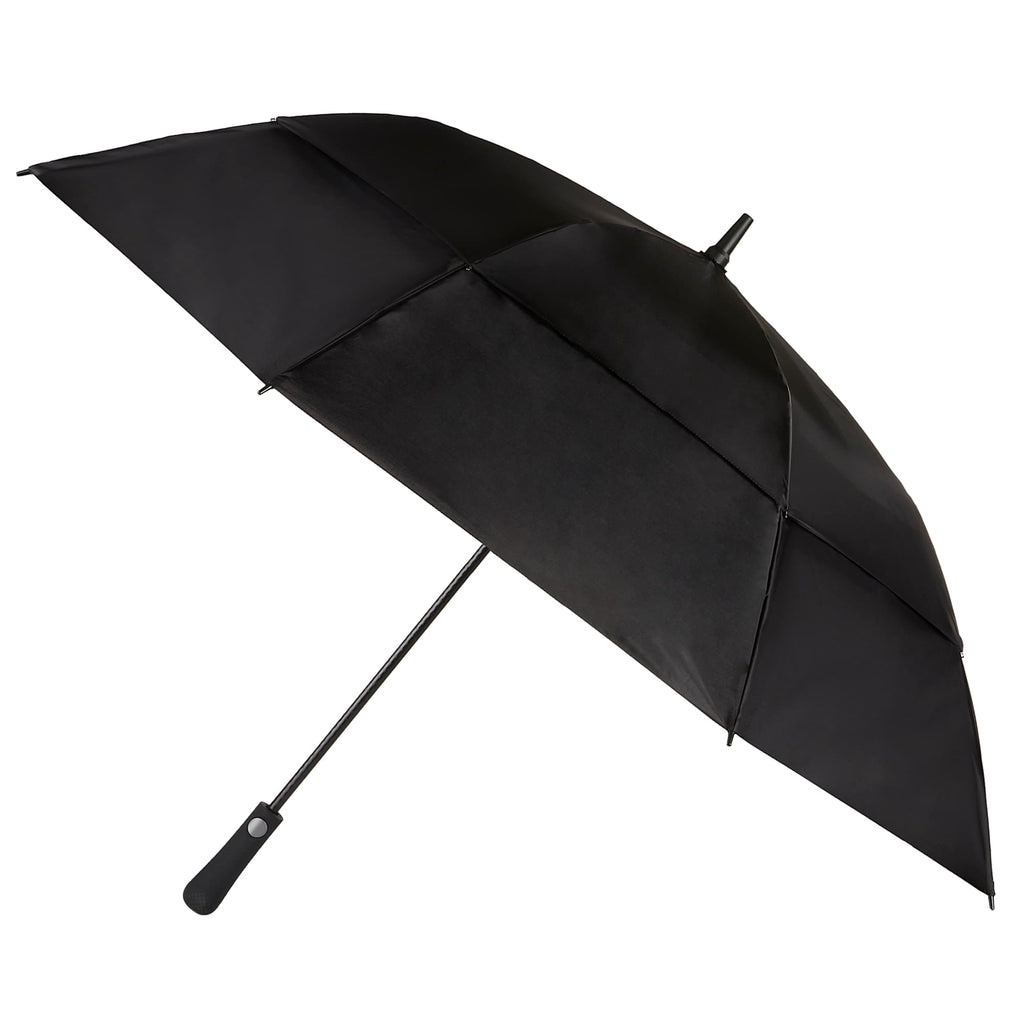 Totes Auto Open Golf Umbrella with UV Protection, 60 Inches Transfer - Black - Right Angle 2